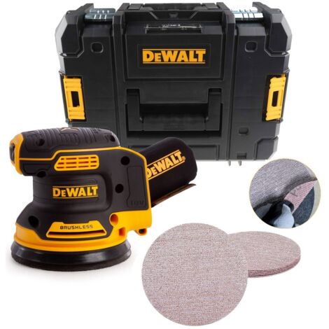 Dewalt DCW210NT Cordless Brushless 18v XR Random Orbital Sander 125mm + 5 x Mesh