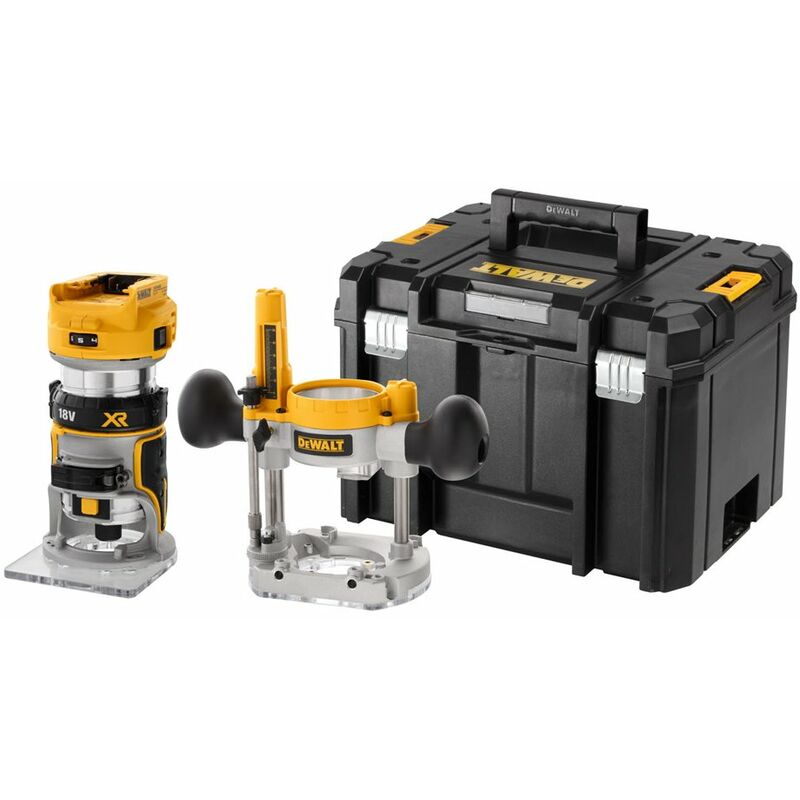 

DeWALT DCW604NT 18V Litio-Ion batería Fresadora cuerpo en maletín T-STAK