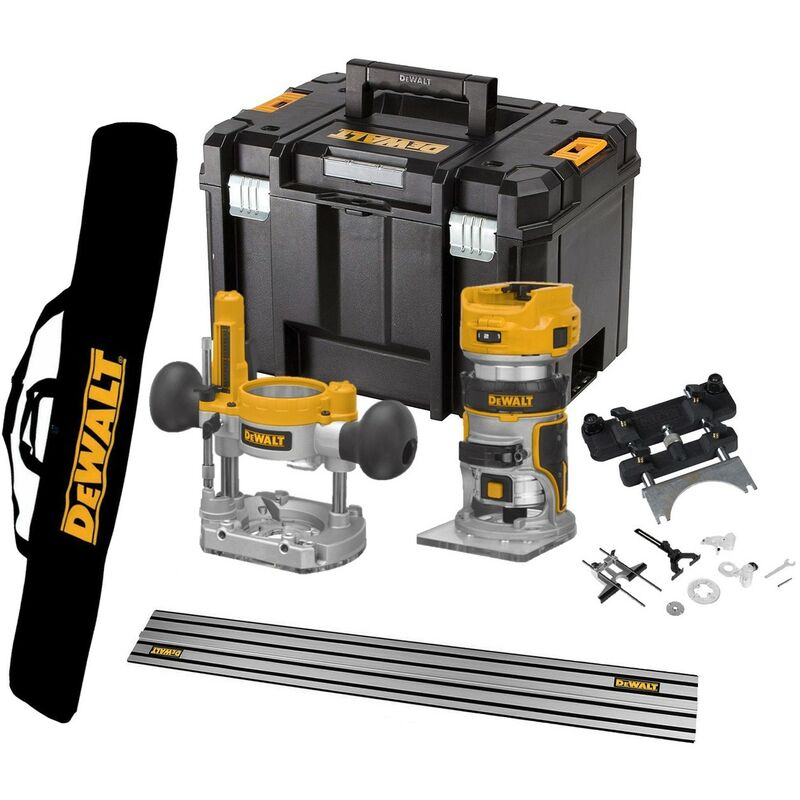 Dewalt - DCW604NT 18v xr Brushless Router Trimmer 1/4 + Plunge + Guide Rail