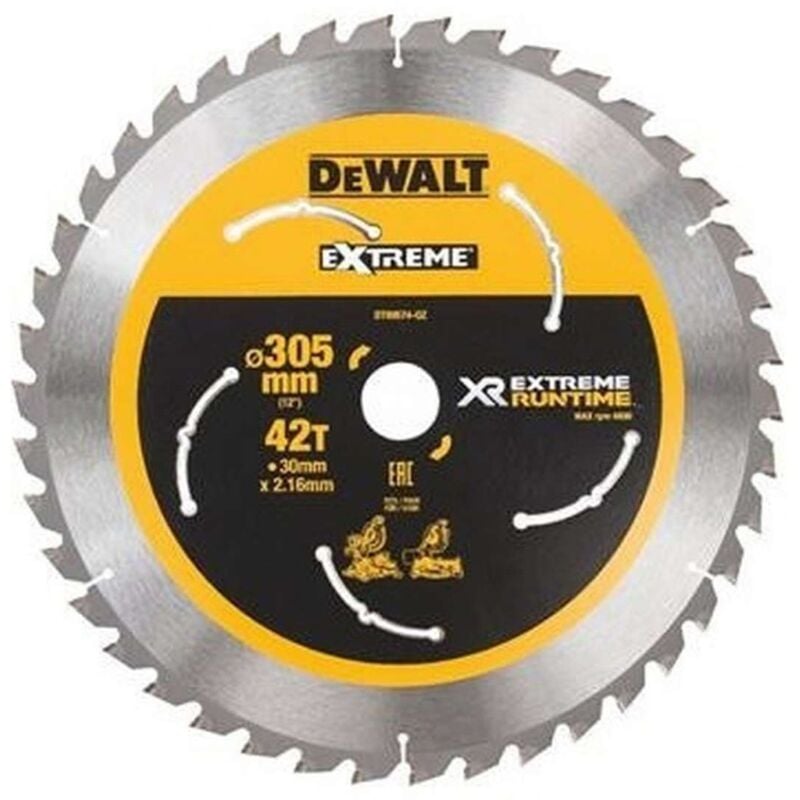 Image of Zubehör - Sägeblatt Holz 305x30 mm, 42 Zähne DT99574 - Dewalt
