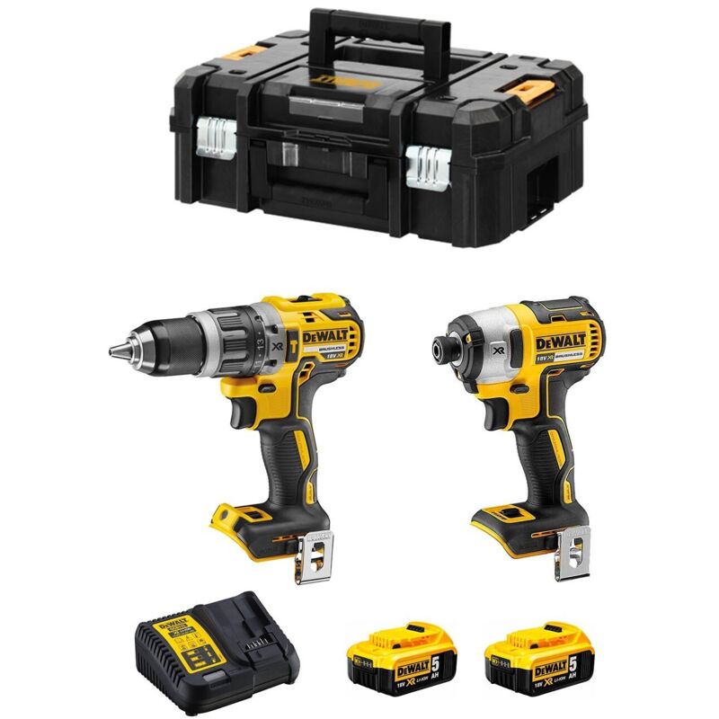 Pack outillage sans fil DEWALT DCK2061P2T 2 batteries 5 Ah Professionnelle - vue 2