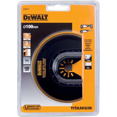 DEWALT DEWALT DT20711 Multi-Tool Titanium Flush Cut Blade 100mm DEWDT20711