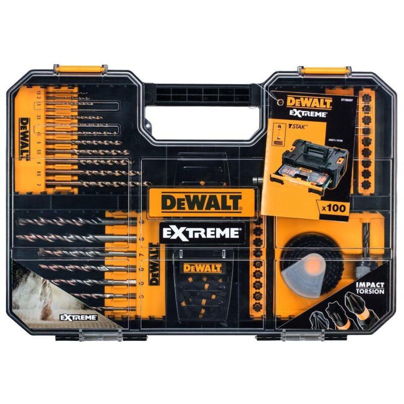Coffret assortiment forets et embouts perçage vissage DeWalt Extreme 100 pcs - vue 6