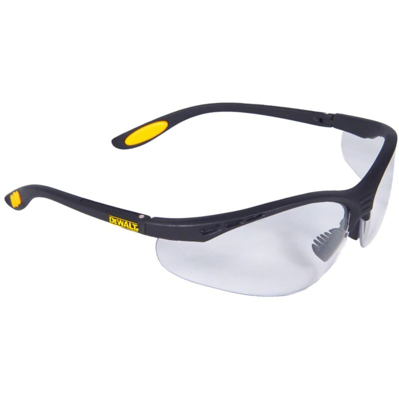 Dewalt - Reinforcer Clear Safety Glasses Half Frame Anti Scratch uva uvb DPG58-1D