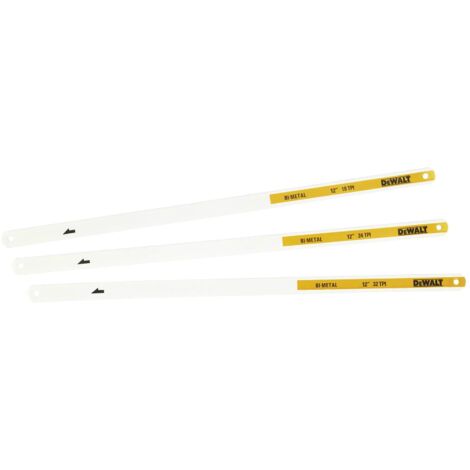 Dewalt DHT020558 300mm Mixed Hacksaw Blade Set - 3 Pack
