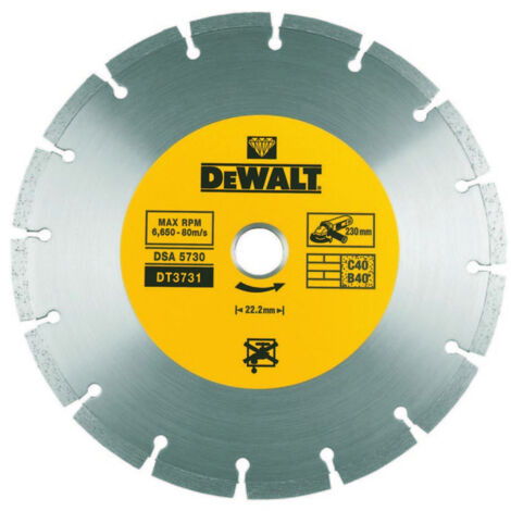 DEWALT Disco de diamante segmentado Ø 230 MM - DT3731