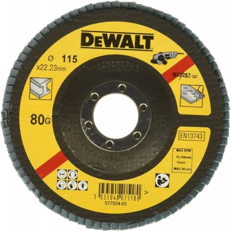 DEWALT - Disque a lamelles grain 80 ø 115 mm