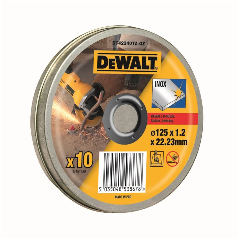 DeWALT Disque à tronçonner 10 pièces 125x1 2 mm DT42340TZ QZ - vue 2