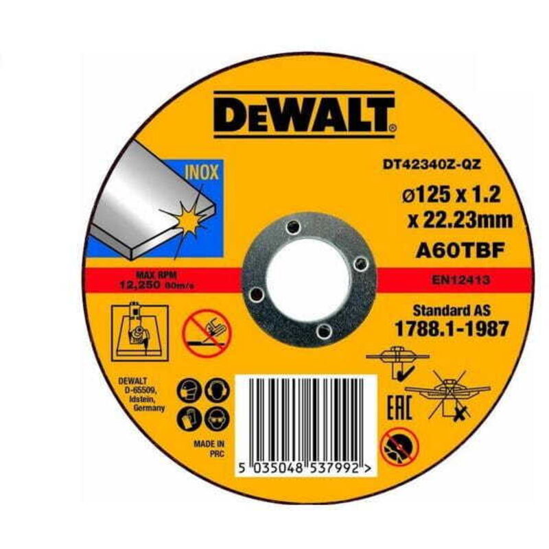 DeWALT Disque à tronçonner 125x1 2 mm DT42340Z QZ - vue 2