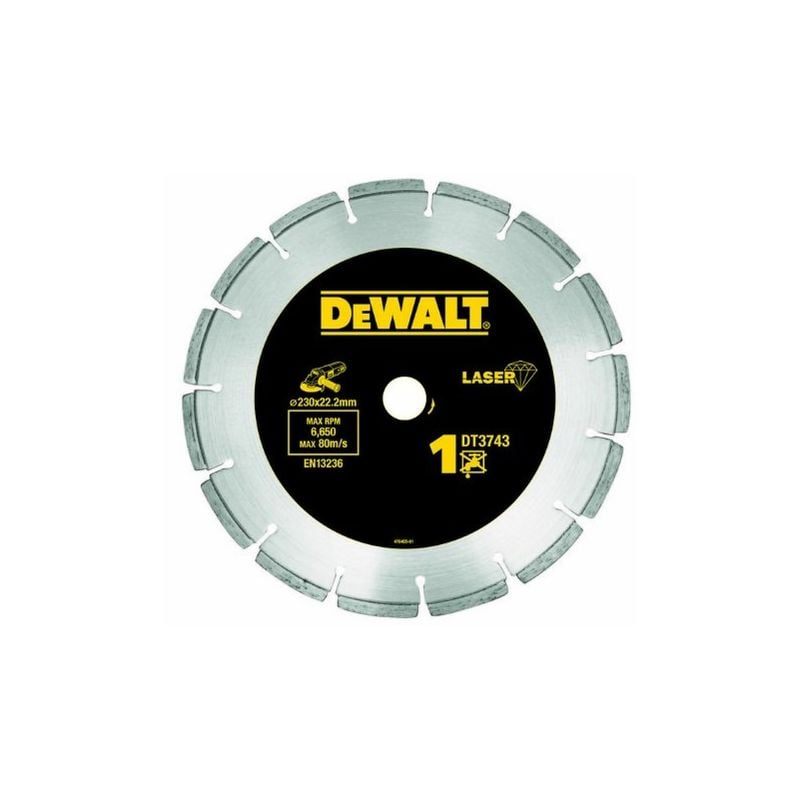 Dewalt - Disque Diamant Soudé Au Laser - Ø Disque (Mm): 230