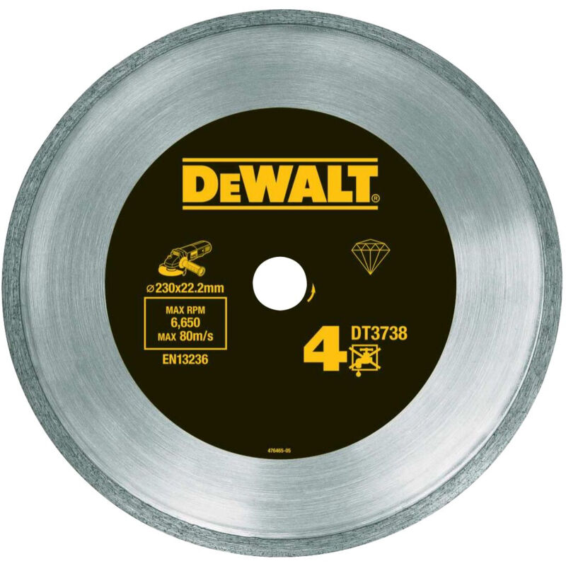 Disque fritté à jante continue pour carrelages 230mm Ø - vue 2