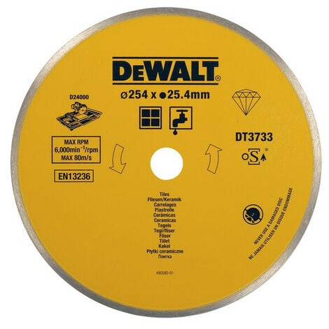 DeWalt - Disque pour scie à carrelage 250x25,4mm en céramique - DT3733-XJ