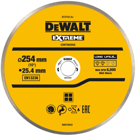 DeWalt - Disque pour scie à carrelage 250x25,4mm en céramique - DT3733-XJ