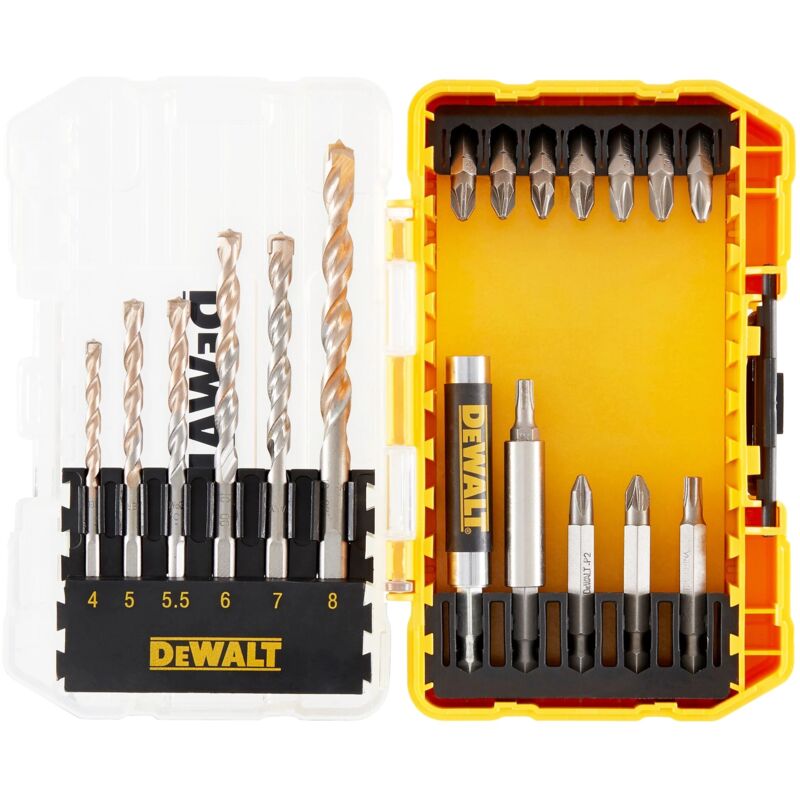 Dewalt Coffret forets béton et embouts 19 pièces