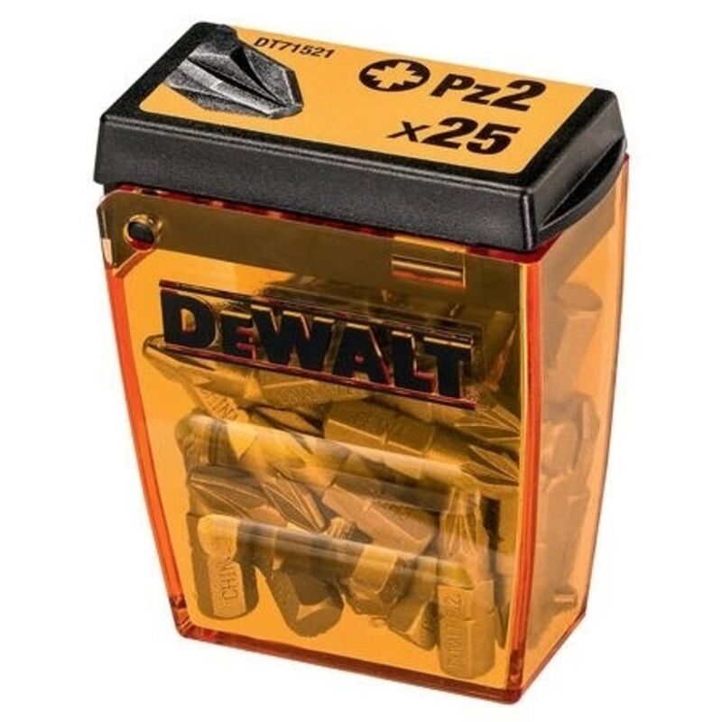 Embouts pour visseuse POZIDRIV Pz2 25 pièces DEWALT DT71521