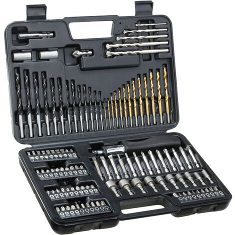 DEWALT DT0109-QZ - Set di trapani e avvitatori 109 pezzi 13 x punte per legno, 13 x punte per metallo, 5 x punte per muratura, cacciavite, 13 x punte PH, 14 x punte PZ, 12 x punte piatte, 6 x punte To