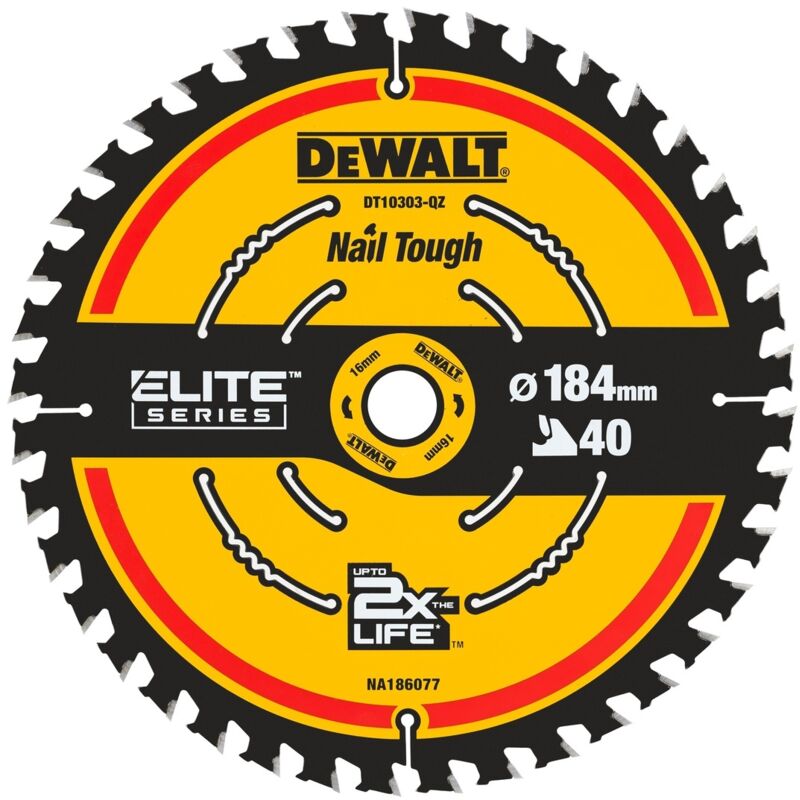 Kreissägeblatt elite 184 x 16 mm/ 40 wz - Dewalt