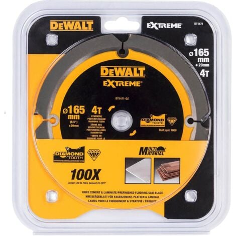Dewalt DT1471-QZ Lama Sega Circolare 165x20mm 4T Multimateriale