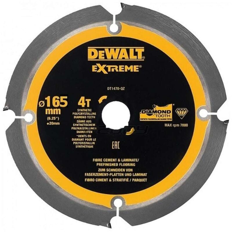 Dewalt - Accessori - Disco da taglio 165x20 mm, 4 denti DT1471