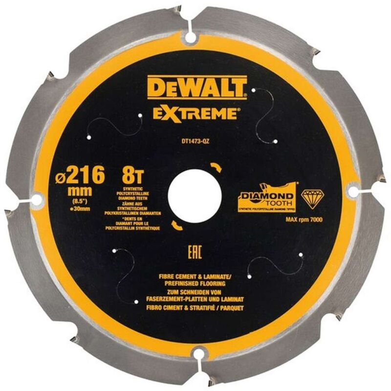 Accessori - Disco da taglio 216x30 mm, 8 denti DT1473 - Dewalt