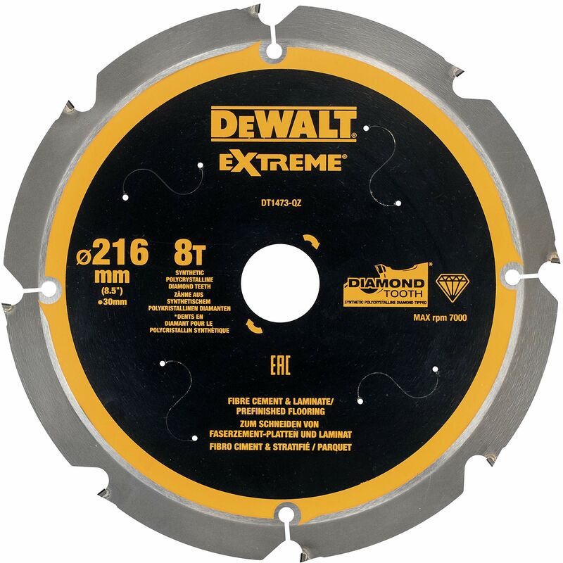 Image of Dewalt - DT1473, qz, Hojas para sierra circular Multi, Material 216mm 8T