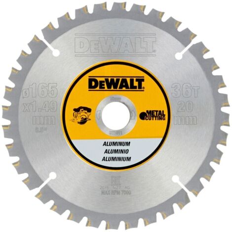 Dewalt DT1911-QZ Lame de scie circulaire 165x20 mm Métal