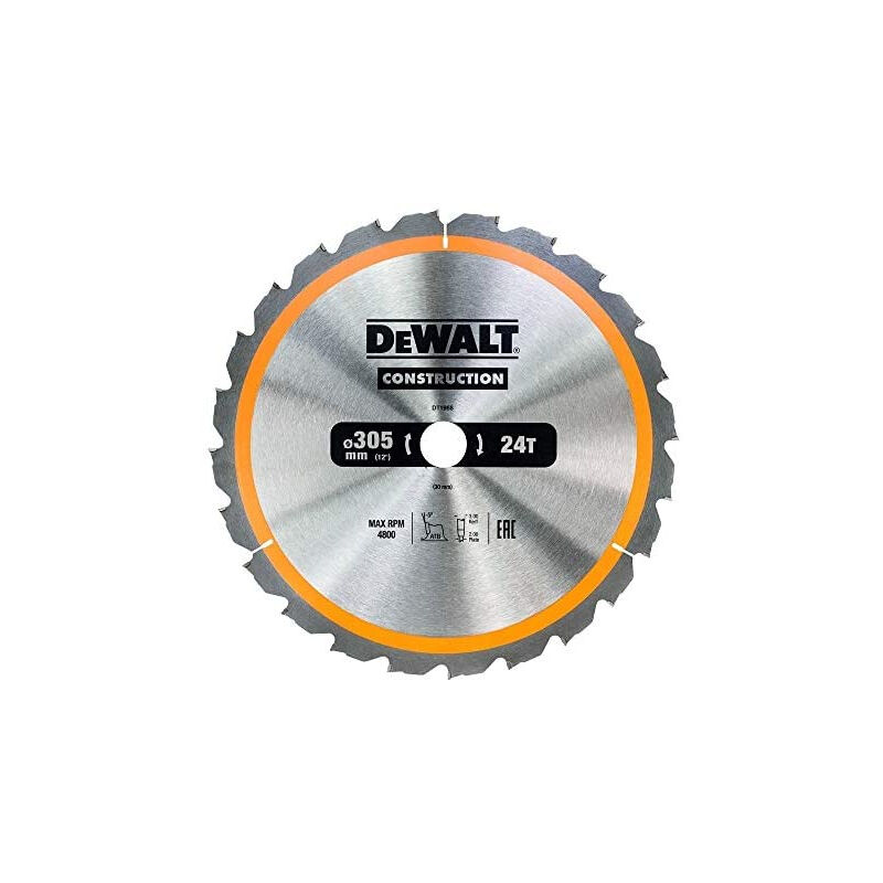 Dewalt - DT1958-QZ - Lame pour scie circulaire fixe 305x30mm 40D atb +10°, pour scie circulaire fixe 305x30mm 40D atb +10°.