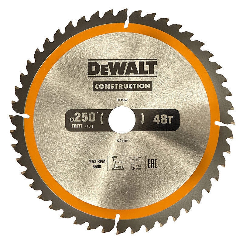Dewalt - Lame de scie circulaire portative Carbure Construction