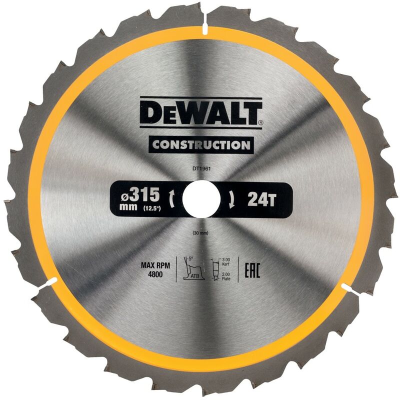 

Dewalt DT1961-QZ Hoja para construcción 315x30mm 24D