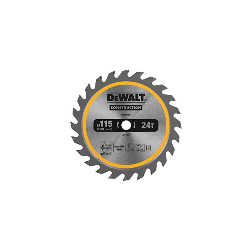 Dewalt - DT20420-QZ hoja para sierra circular estacionaria 115X10MM 24D