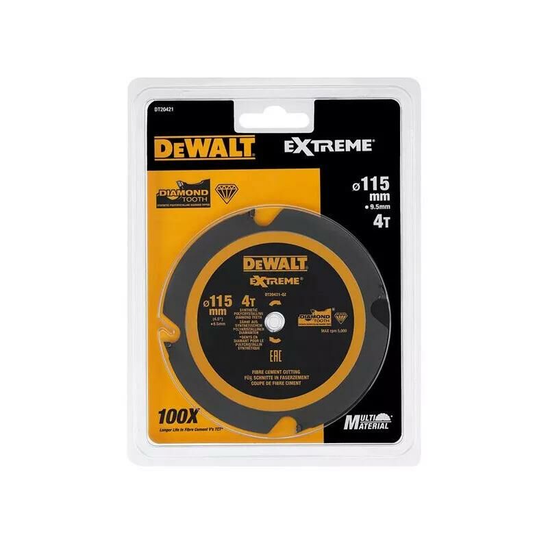 DT20421-QZ 115mm 4T 9.5mm pcd Circ Saw Blade DCS571 - Dewalt