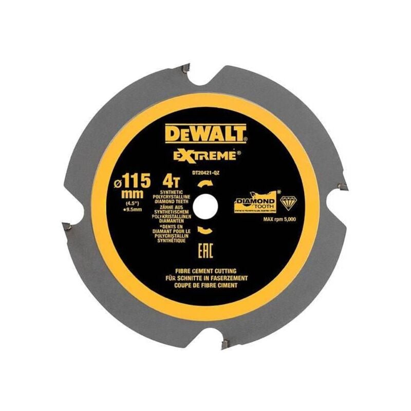 Dewalt - DT20421-QZ 115mm 4T 9.5mm pcd Circ Saw Blade DCS571