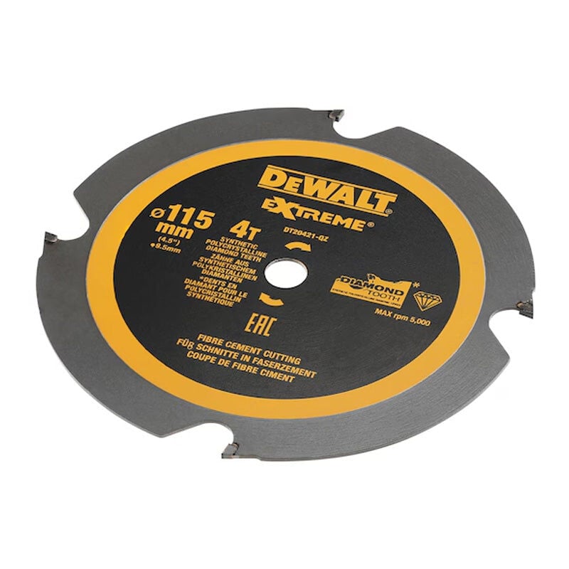 Dewalt - Lame de scie circulaire portative Ø115x9,5mm 4 dents DT20421-QZ denture diamant