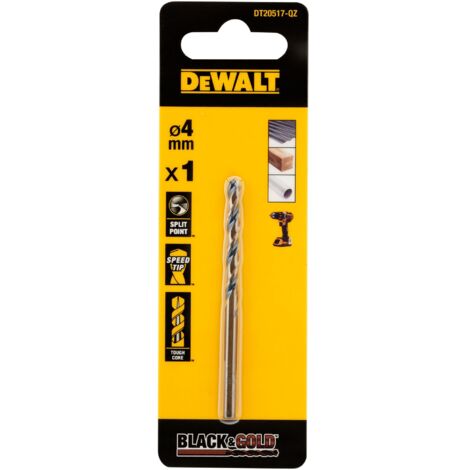 DEWALT DT20517-QZ - BROCA BLACK&GOLD 4MM