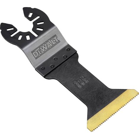 DEWALT DT20702-QZ Accessori per utensile multifuzione - lama in titanio lunga durata per tagli ad affondamento - larghezza 42mm lunghezza 55mm - per tagli su legno, legno con chiodi, cartongesso e mat