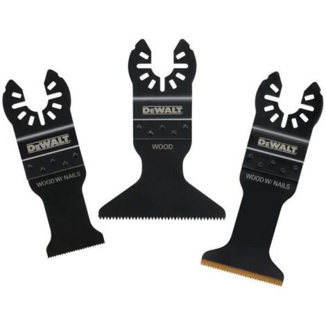 Dewalt DT20760 3PC Multi Tool Blade Set Titanium Plunge Cut Nails DCS355 DCS356