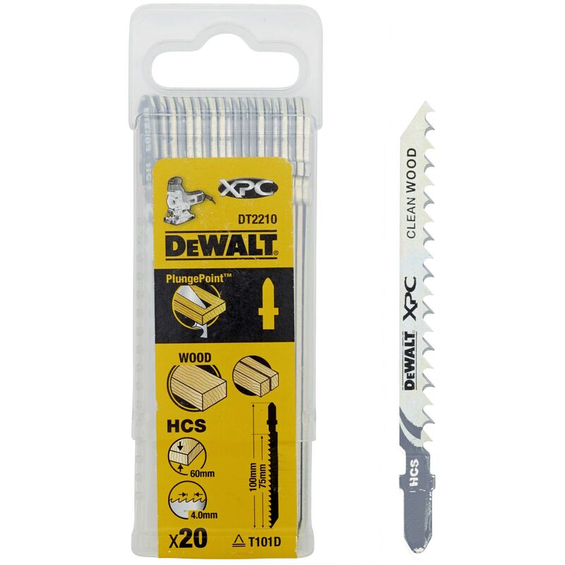 

DT2210-QZ Hoja de sierra de calar XPC - HCS 100mm - Dewalt