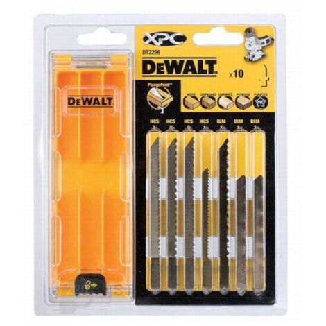 DEWALT Coffret 10 lames scie sauteuse XPC - DT2296