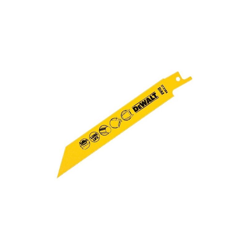 DT2384QZ max 3MM 152MM lame de scie alternative bimétal métaux/ tuyaux/ profilés - Dewalt