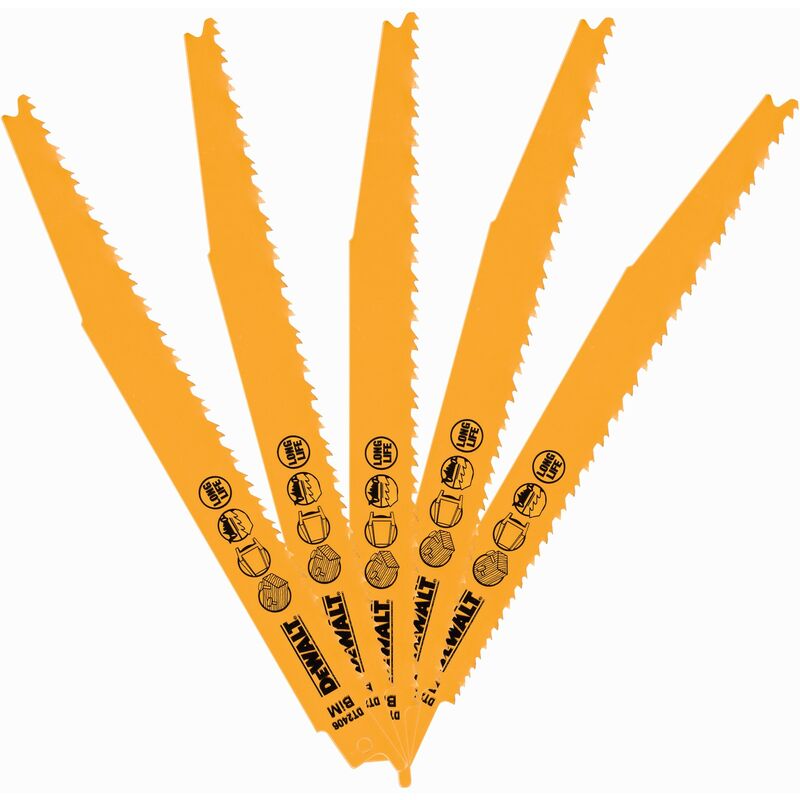 

DT2406-QZ Hoja de sierra sable bi-metal para uso general - Dewalt