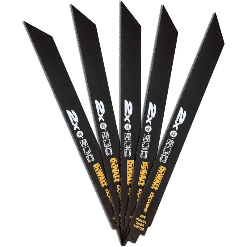 Lames scie sabre DeWalt DT2409L QZ 5 unités - vue 2