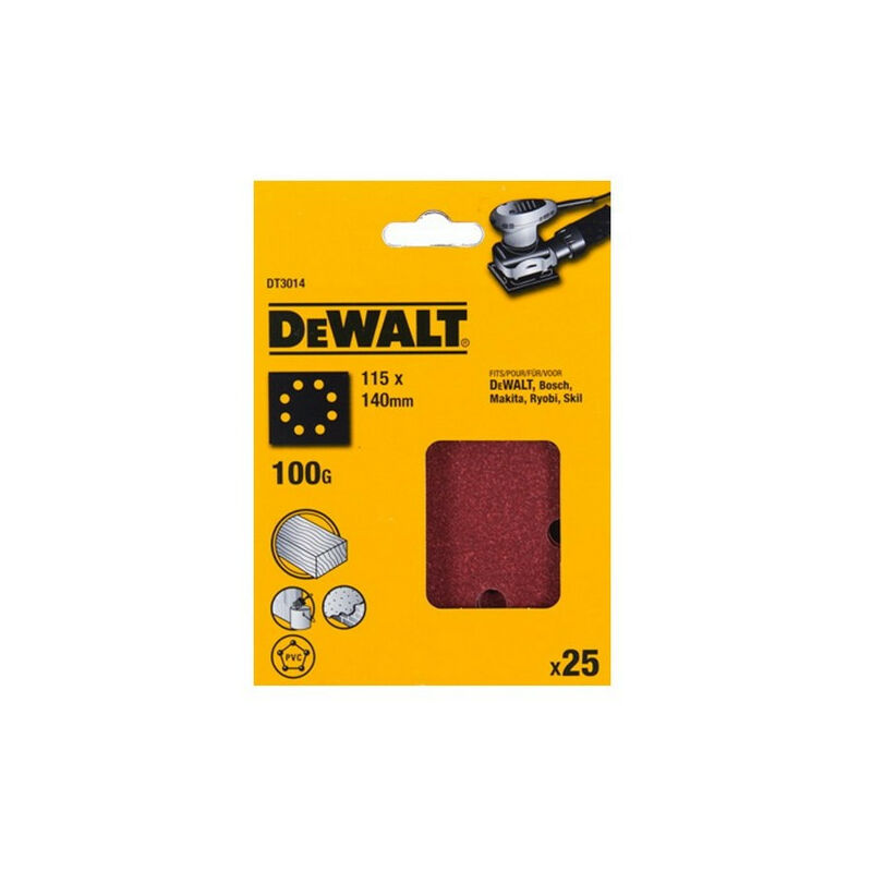 

DEWALT DT3014-QZ LIJA 1/4 115x140mm GRANO 100