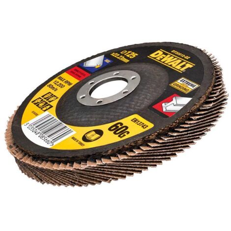 DEWALT DT30622 Extreme Metal Flap Disc 125mm 80G - Zirconia