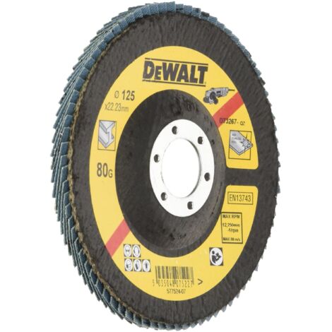 DeWalt, DT3267, QZ, Disco de láminas Ø125mm, grano 80, Cóncavo