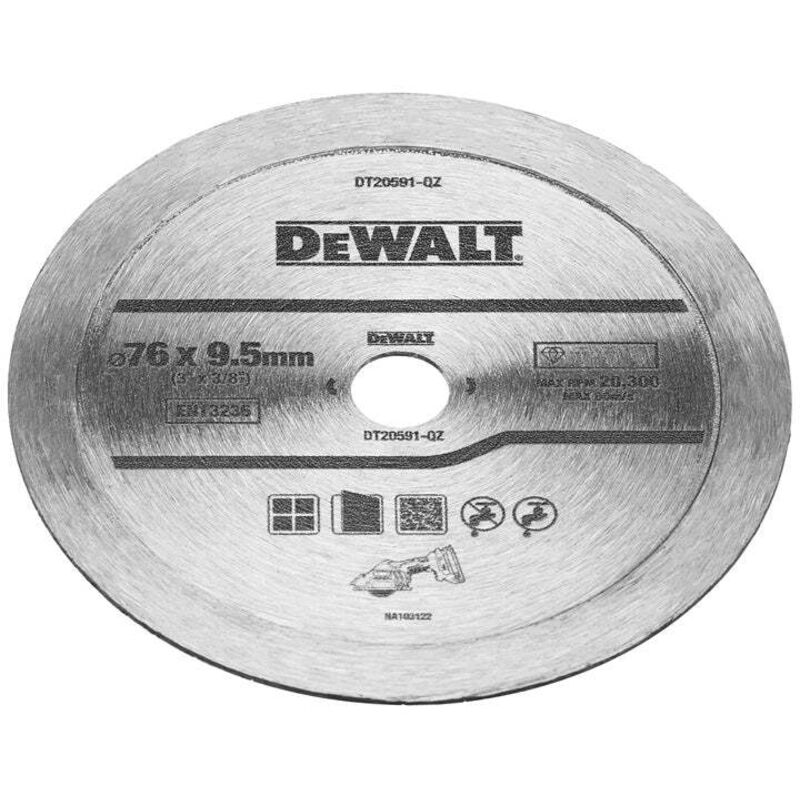 Disque de coupe Dewalt DT20591-QZ DT205, ø 76mm, par 1 ( Prix pour 1 )