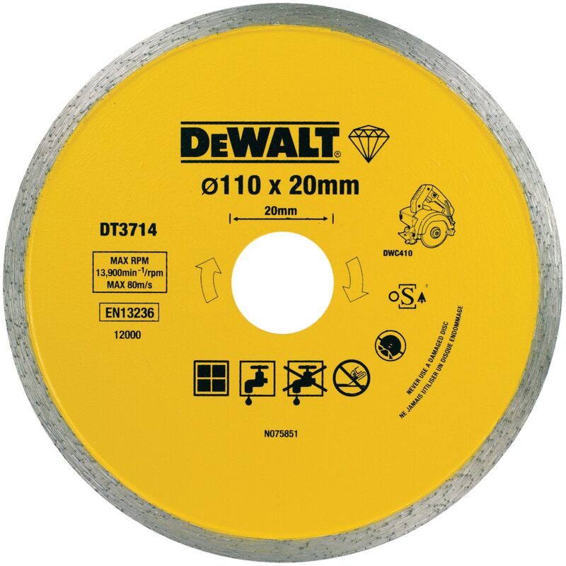 Image of Dewalt - DT3714, qz, Disco de Diamante 110mm
