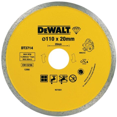 DeWALT DT3714-QZ Zubehör für Winkelschleifer Schneiden of der Scheibe
