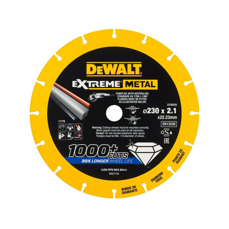 

Dewalt Dt40255 Disco Extreme Metal Diamantado 230M