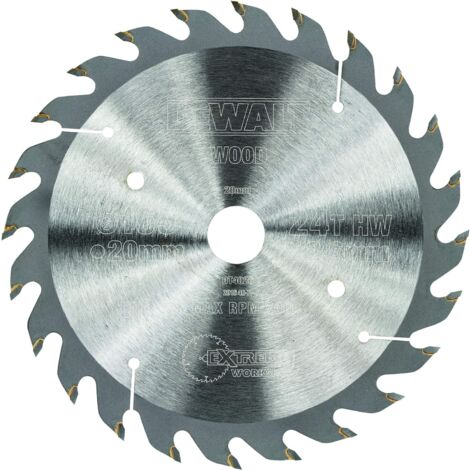 DeWalt DT4026-QZ Lame de scie circulaire 165x20mm 24T Bois