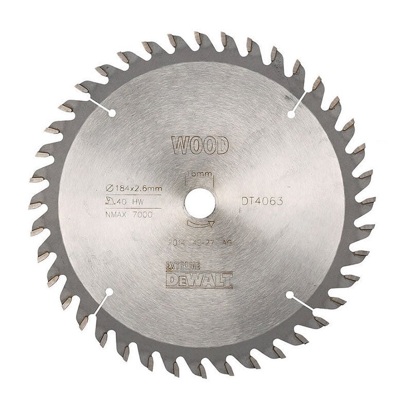 Dewalt - Lame de scie circulaire portative Extreme Workshop 184x16mm